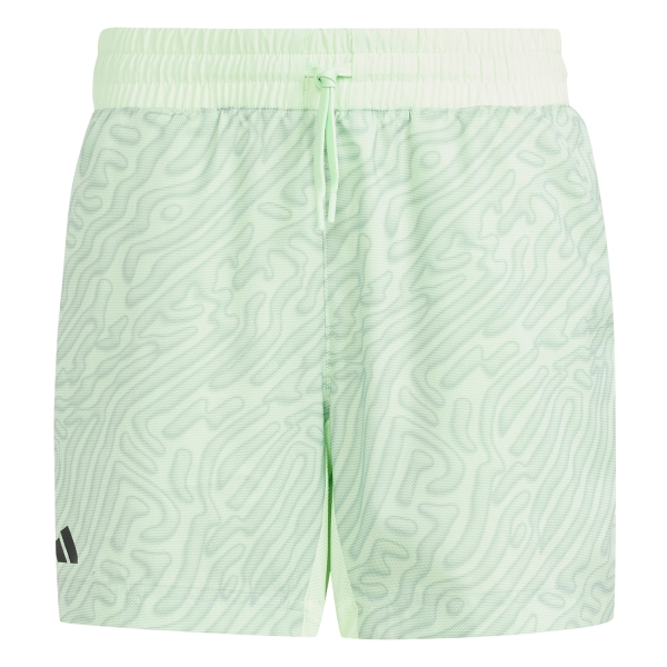 Boy's Padel Shorts and Pants adidas Pro 5in Shorts Boy  Semi Green Spark/Silver Green IU4289