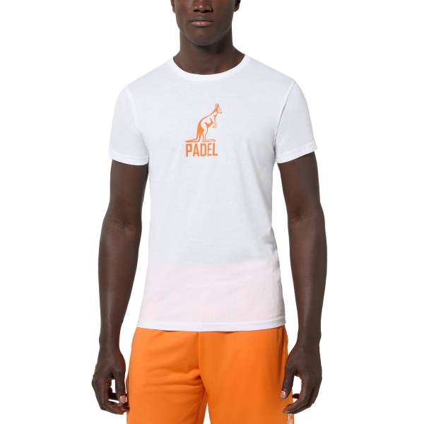 Camiseta Padel Hombre Australian Classic Logo Camiseta  Bianco PAUTS0016002