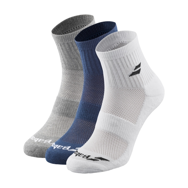 Calze Padel Babolat Performance x 3 Calze  White/Estate Blue/Grey 5UB14011033