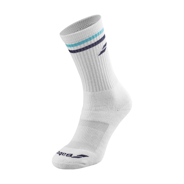 Calze Padel Babolat Team Calze  White/Estate Blue 5MB13411005