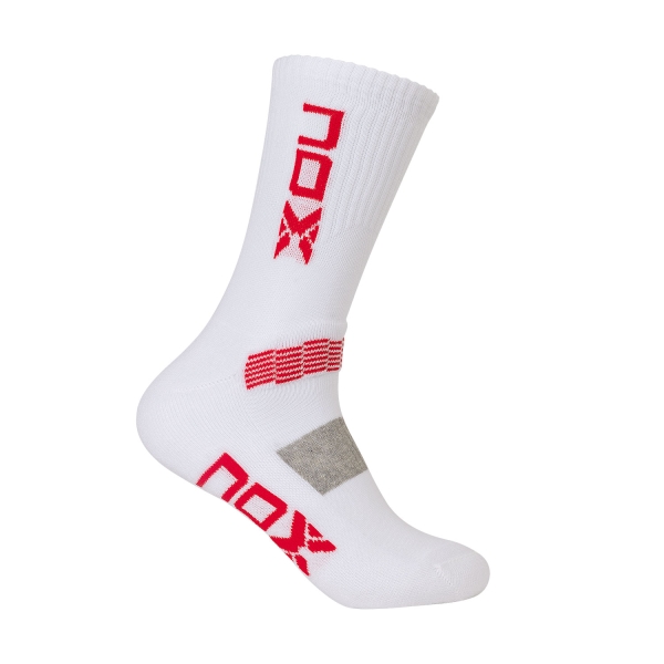 Padel Socks NOX Technical Socks  Blanco/Rojo CAHMCBLVRO