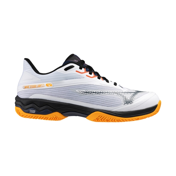 Men's Padel Shoes Mizuno Wave Exceed Light 2 Padel  White/Dress Blues/Carrot Curl 61GB232212