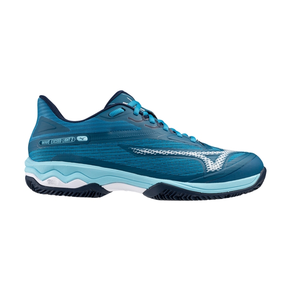 Men's Padel Shoes Mizuno Wave Exceed Light 2 Clay  Moroccan Blue/White/Bluejay 61GC232027