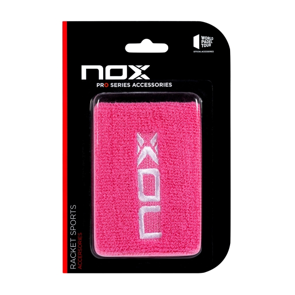 Muñequeras de Padel NOX Pro Munequeras  Pink/White MUROSBL2UD