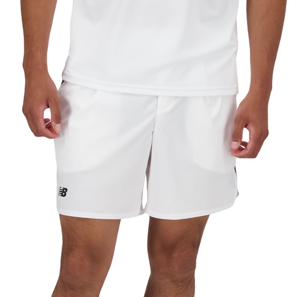 Shorts Padel Hombre New Balance Tournament 7in Shorts  White MS41401WT