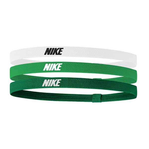 Padel Headband Nike Logo 2.0 x 3 Mini Hairbands  White/Stadium Green/Black N.100.4529.146.OS