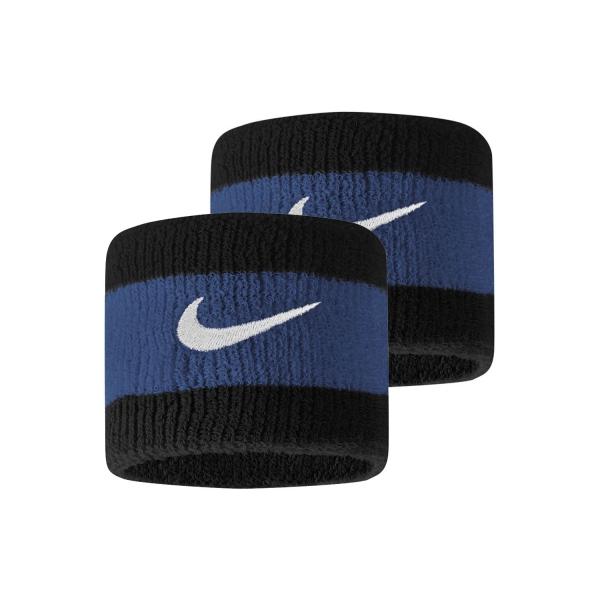 Padel Wristbands Nike Swoosh Small Wristbands  Black/Star Blue/White N.000.1565.050.OS