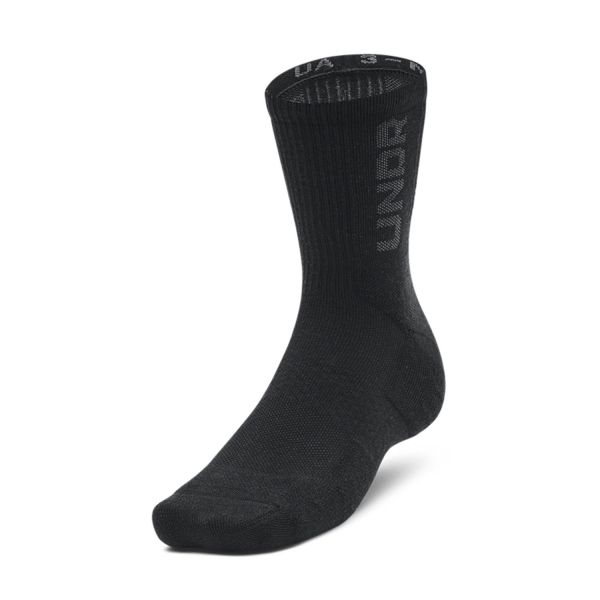 Padel Socks Under Armour 3 Maker x 3 Socks  Black/Pitch Gray 13730840001