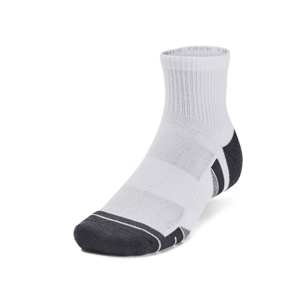 Calze Padel Under Armour Performance Tech x 3 Calze  White/Jet Gray 13795100100