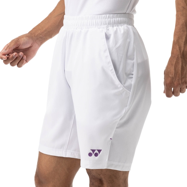 Men's Padel Shorts Yonex London 9in Shorts  White TWM15164B