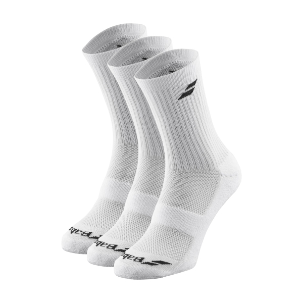 Calze Padel Babolat Logo x 3 Calze Bambini  White 5JB13711000