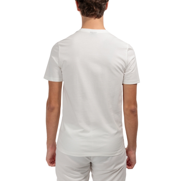 Le Coq Sportif Logo Camiseta - New Optical White/Rouge Elec/Bleu Elec