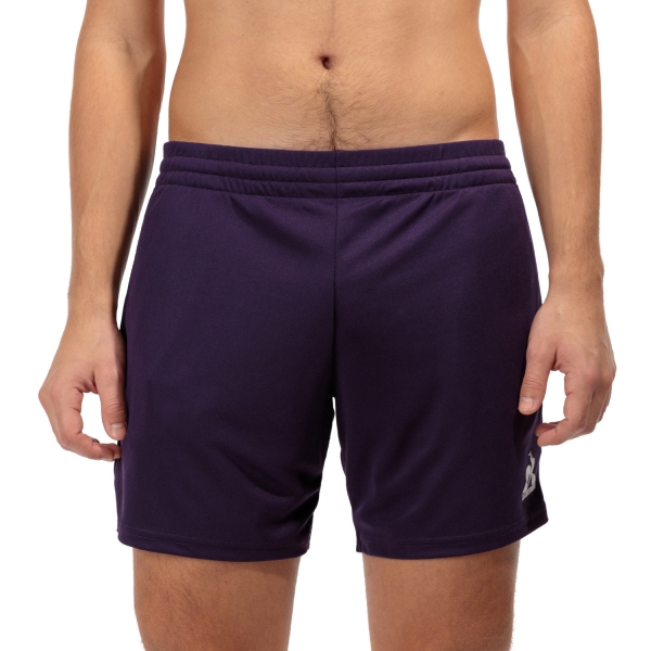 Men's Padel Shorts Le Coq Sportif Pro 6in Shorts  Purple Velvet 2410519