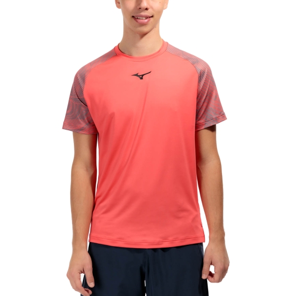 Camiseta Padel Hombre Mizuno Charge Shadow Camiseta  Radiant Red 62GAB00262