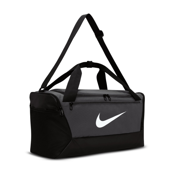 Nike Brasilia 9.5 Training Duffel Bag (Small, 41L) DM3976-026 (FLINT  GREY/BLACK/WHITE), Size ONE