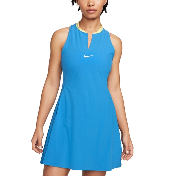 Women's Padel Dress Nike Court DriFIT Club Dress  Light Photo Blue/White DX1427406