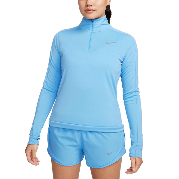Camisetas y Sudaderas Padel Mujer Nike DriFIT Pacer Camisa  University Blue/Reflective Silver DQ6377412
