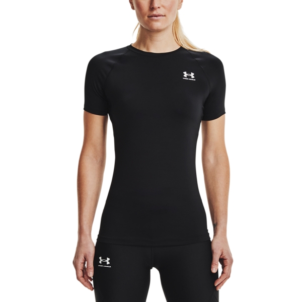 Women's Padel T-Shirt and Polo Under Armour Authentics Comp TShirt  Black/White 13654600001