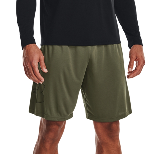 Men's Padel Shorts Under Armour Tech Graphic 10in Shorts  Marine Od Green/Black 13064430390