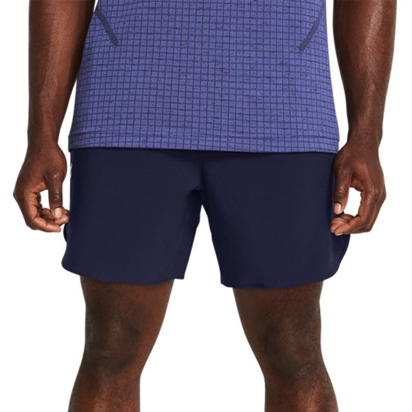 Shorts Padel Hombre Under Armour Peak Woven 6in Shorts  Midnight Navy/Pitch Gray 13767820410
