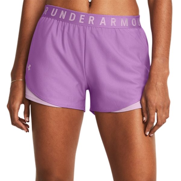 Falda y Shorts Padel Mujer Under Armour Play Up 3.0 3in Shorts  Provence Purple/Purple Ace 13445520560