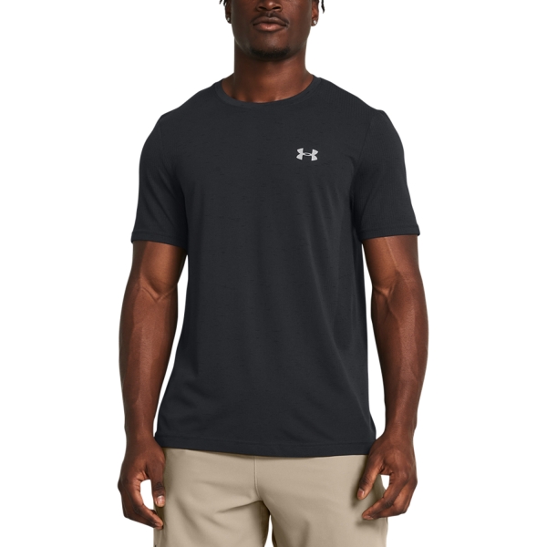 Maglietta Padel Uomo Under Armour Vanish Maglietta  Black/Mod Gray 13828010001