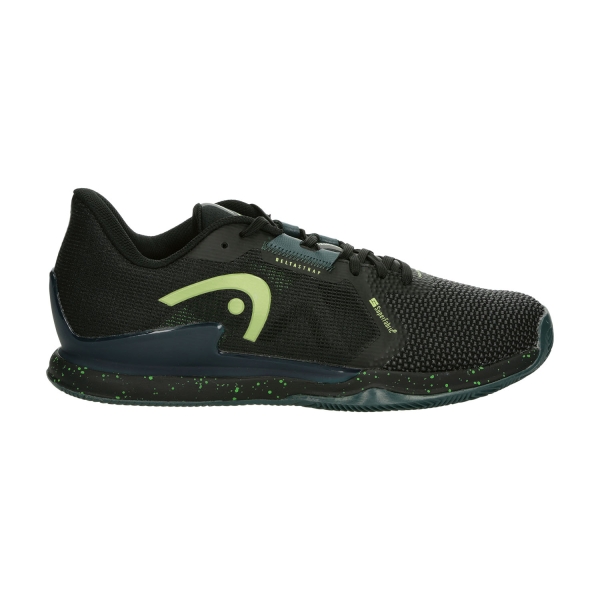 Men's Padel Shoes Head Sprint Pro 3.5 SF Clay  Black/Green 273014 BKFG
