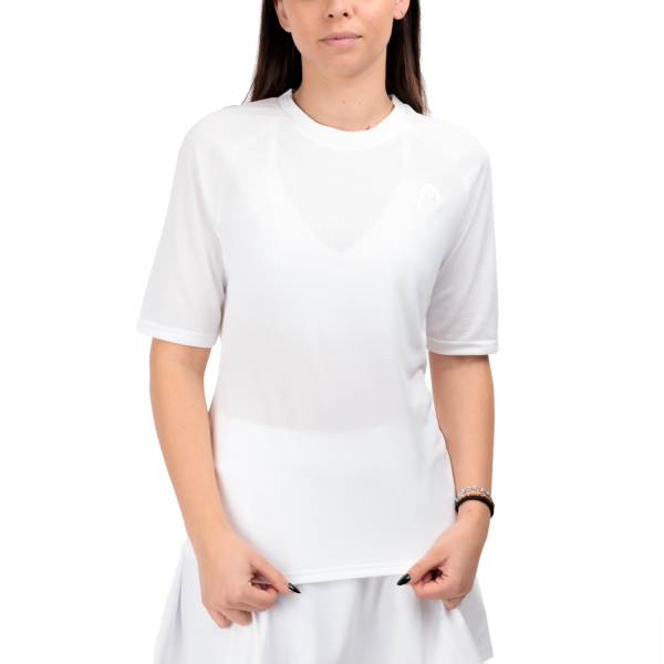 Maglietta e Polo Padel Donna HEAD Performance Maglietta  White 814594WH