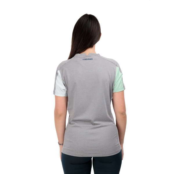 Head Play Tech Logo T-Shirt - Celery Green/Grey