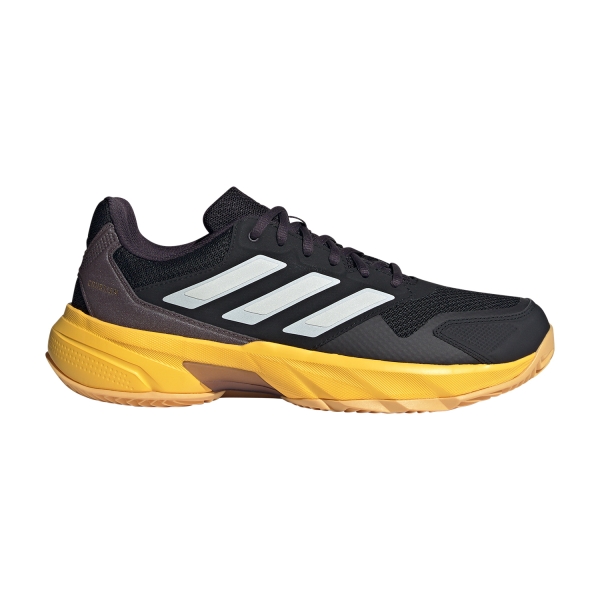 Men's Padel Shoes adidas CourtJam Control 3 Clay  Aurora Black/Zero Metalic/Spark IF0460