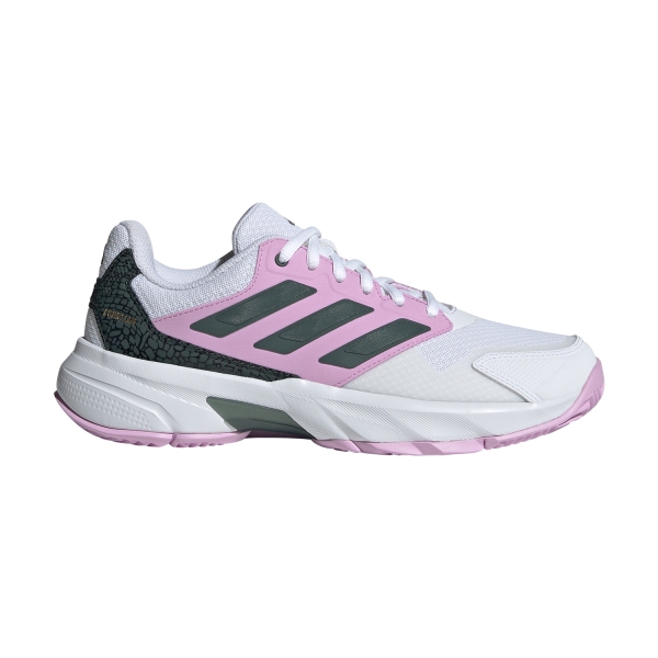 Women's Padel Shoes adidas Courtjam Control 3  Bronze Strata/Legend Ink/Bliss Lilac ID2459
