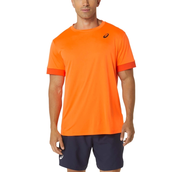 Camiseta Padel Hombre Asics Court Camiseta  Shocking Orange/Koi 2041A255802