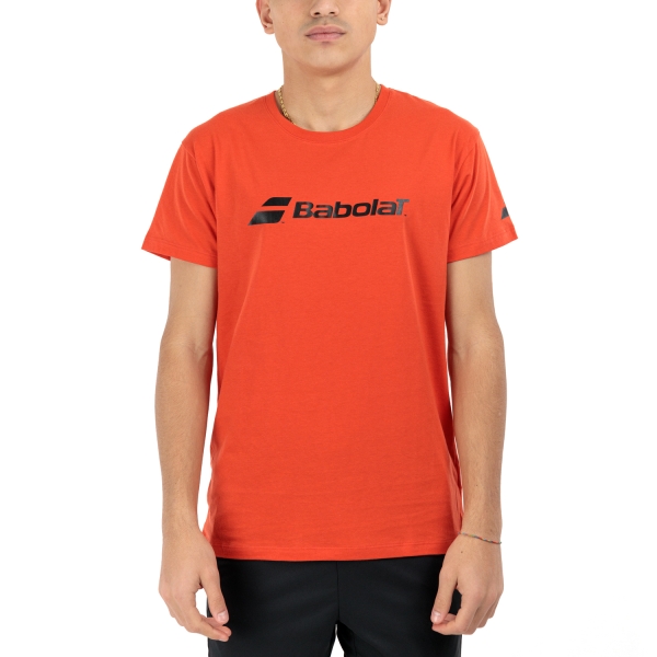 Camiseta Padel Hombre Babolat Exercise Camiseta  Fiesta Red 4MP24415061