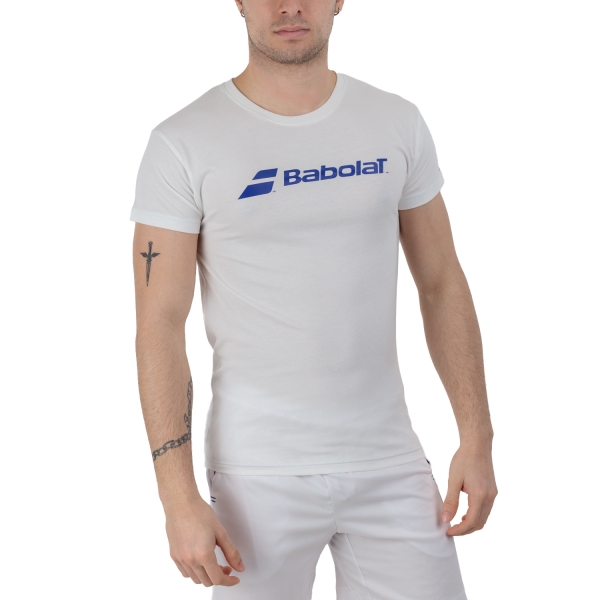 Camiseta Padel Hombre Babolat Exercise Camiseta  White 4MP24411000