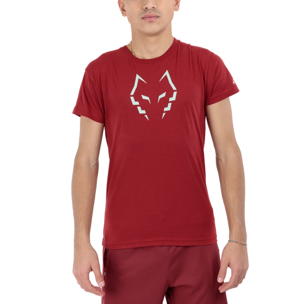 Men's T-Shirt Padel Babolat Juan Lebron TShirt  Red Dahlia 6MS244425063