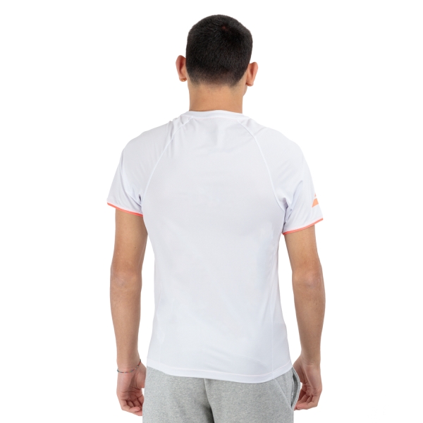Babolat Strike Crew T-Shirt - White/Strike Red
