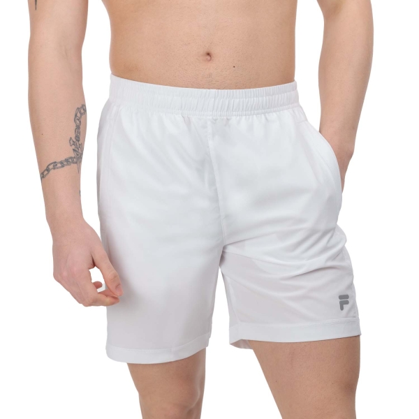 Men's Padel Shorts Fila Constantin 7in Shorts  White XFM241500001