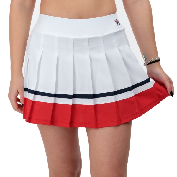Falda y Shorts Padel Mujer Fila Sabine Falda  White/Red FBL2416010152