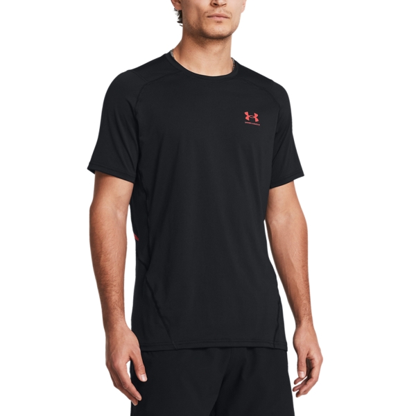 Camiseta Padel Hombre Under Armour HeatGear Graphic Camiseta  Black/Power 13833200001
