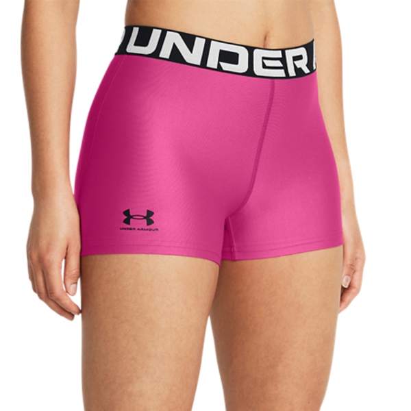 Women's Padel Skirts and Shorts Under Armour HeatGear Authentics 3in Shorts  Astro Pink/Black 13836290686
