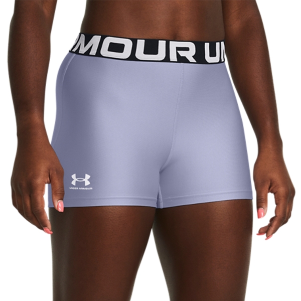 Women's Padel Skirts and Shorts Under Armour HeatGear Authentics 3in Shorts  Celeste/White 13836290539