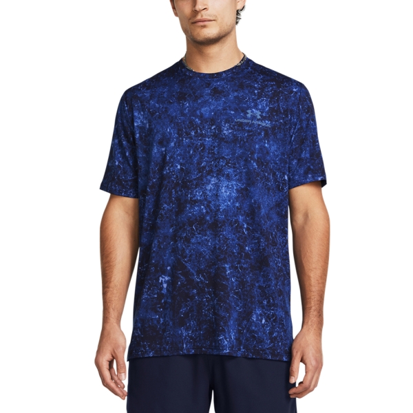 Men's T-Shirt Padel Under Armour Rush Energy Print TShirt  Midnight Navy 13839740410