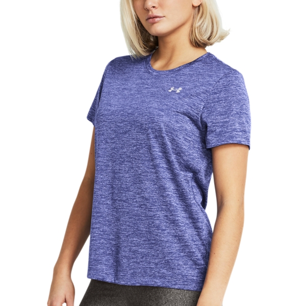 Women's Padel T-Shirt and Polo Under Armour Tech Logo TShirt  Starlight/Celeste 13842300561