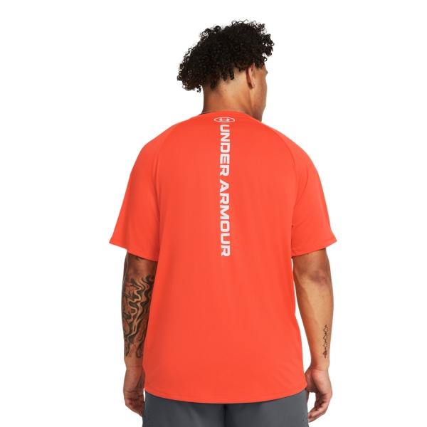Under Armour Tech Reflective T-Shirt - Phoenix Fire/Reflective