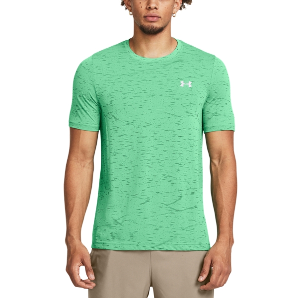 Camiseta Padel Hombre Under Armour Vanish Camiseta  Vapor Green/Matrix Green 13828010299