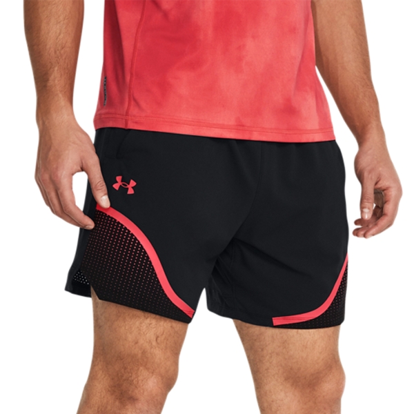 Shorts Padel Hombre Under Armour Vanish Woven Graphic 6in Shorts  Black/Red Solstice 13833530001