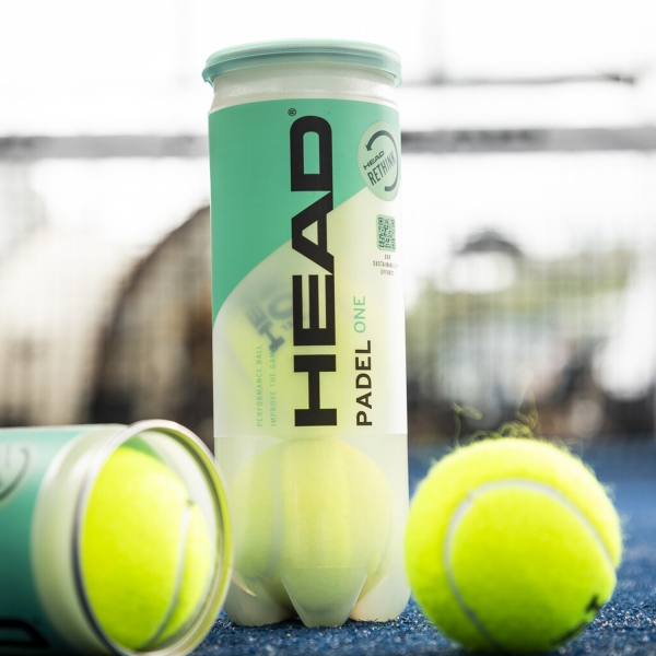 HEAD Padel One - Tubo de 3 Pelotas