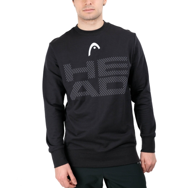 Men's Padel Shirt and Hoody Head Rally Logo Sweatshirt  Black 811393BK
