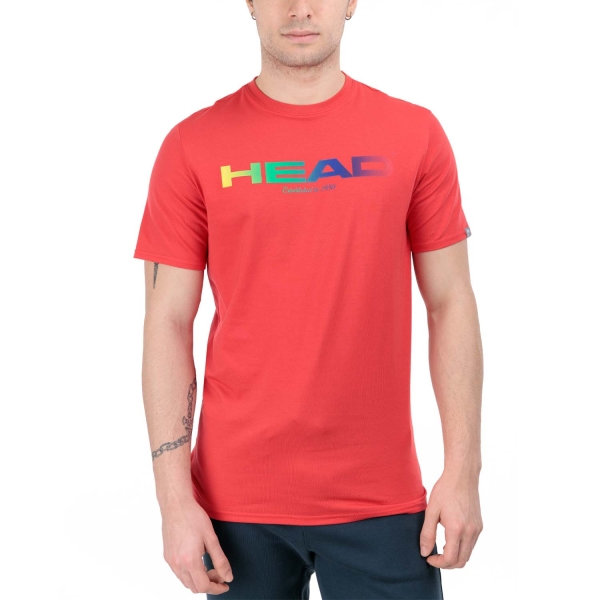 Camiseta Padel Hombre Head Rainbow Camiseta  Red 811644RD
