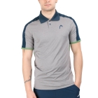HEAD Play Tech Polo - Grey/Celery Green HEAD Play Tech Polo - Grey/Celery Green